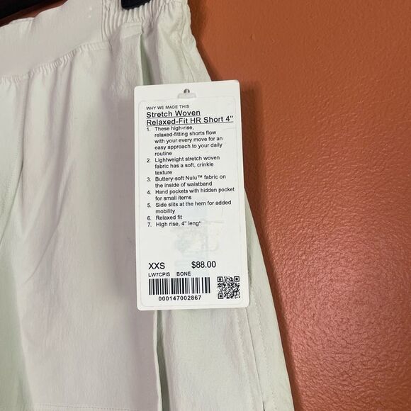 NWT Lululemon Athletica Stretch Woven Relaxed-Fit High-Rise Short 4" Size XXS - Picture 7 of 10